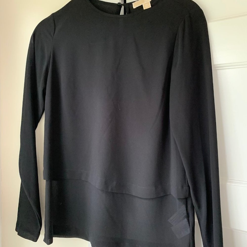 Black long sleeve blouse